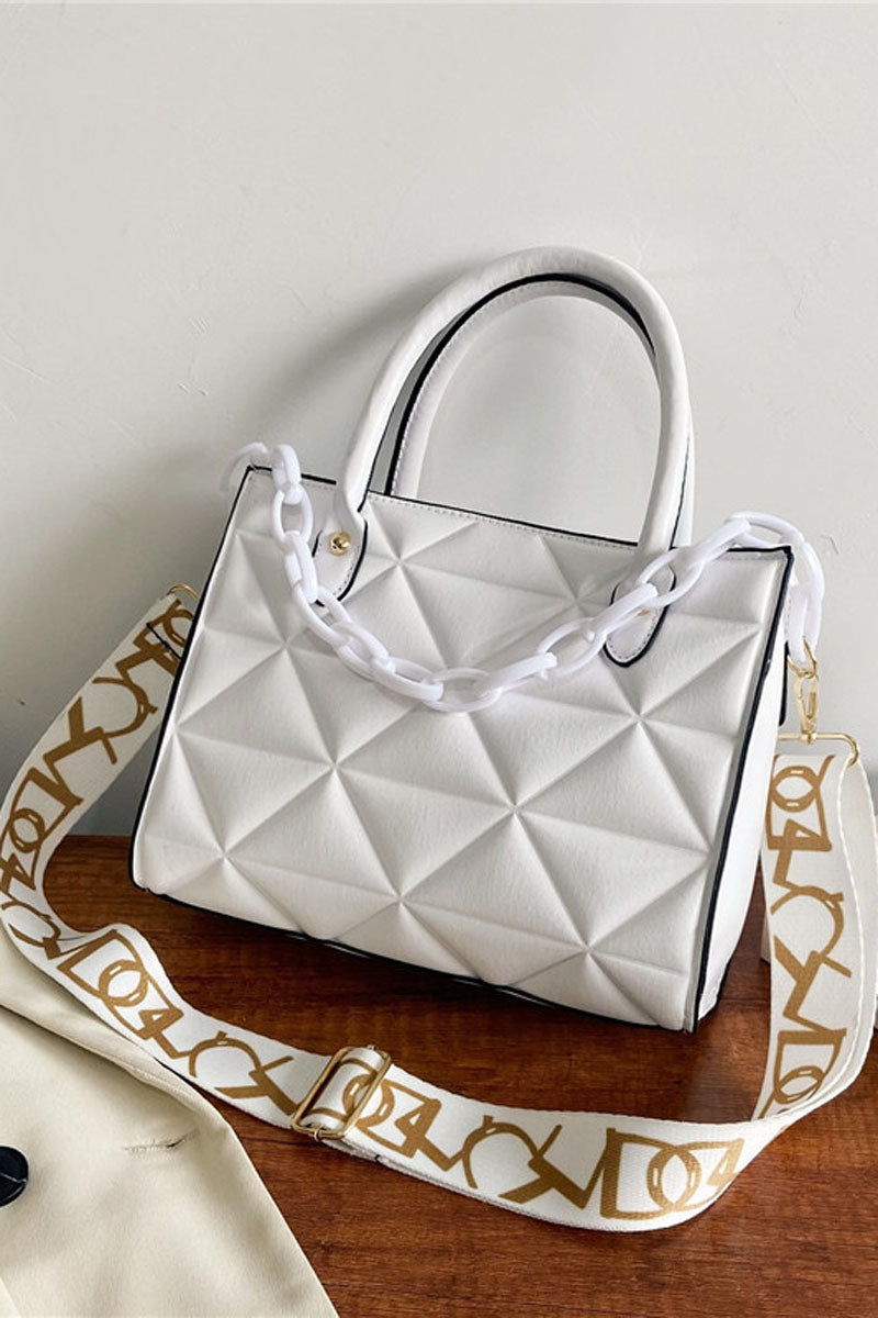 Casual PU Leather Rhombus Purse Handbag Messenger Bag - Fashionaviv-Accessories-[product_label]