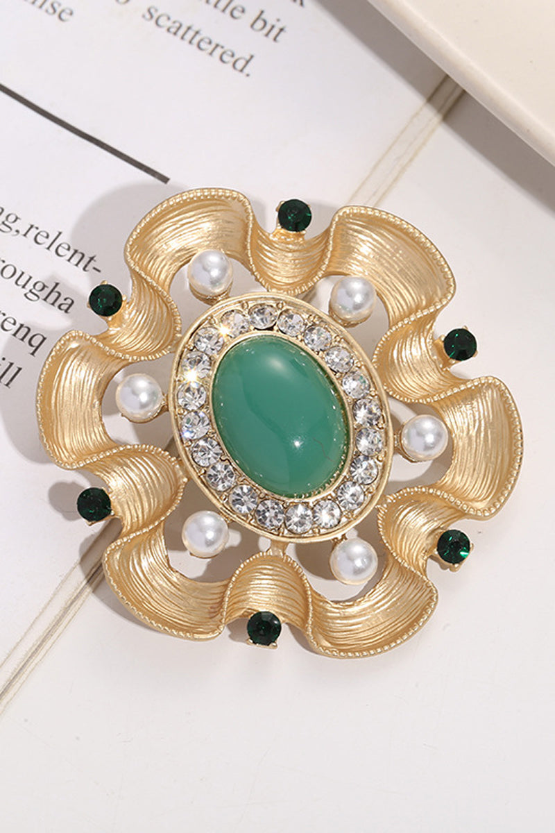 Vintage Graphic Pearls Brooch - Fashionaviv-Jewellery-[product_label]