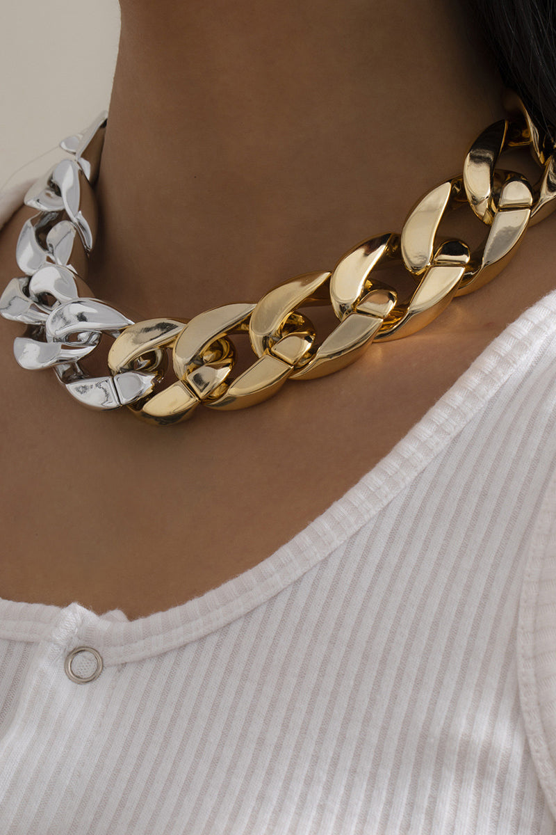 Street Hollow-out Chain Necklace