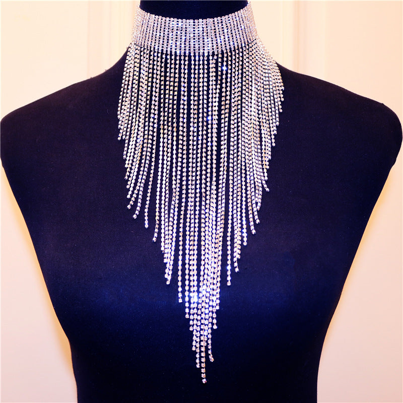Sequin Fringe Multilayer Necklace - Fashionaviv-Jewellery-[product_label]