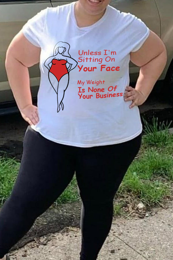 My Weight is None of Your Business Tee-1