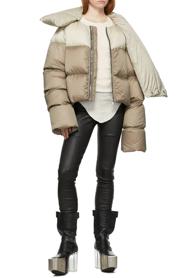 Fashion Turtleneck Scarf Design Cotton Jacket Coat