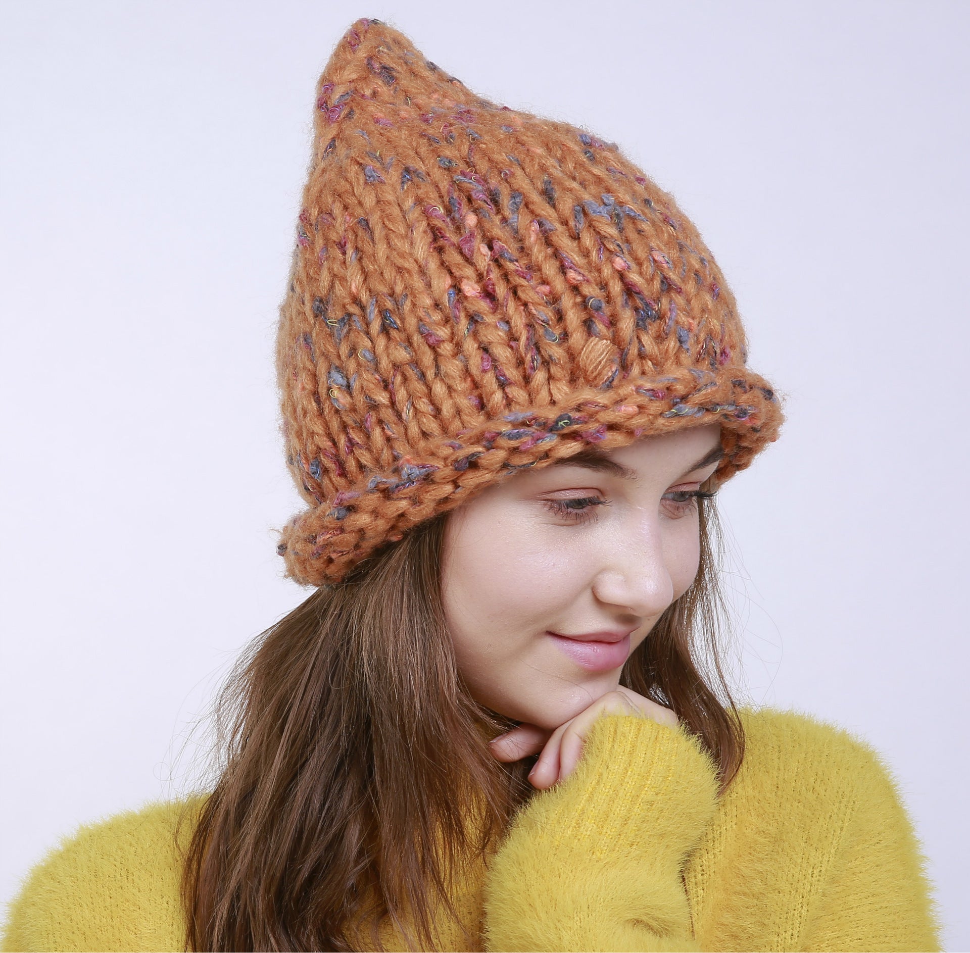 Winter Pure Hand Woven Knitted Hat