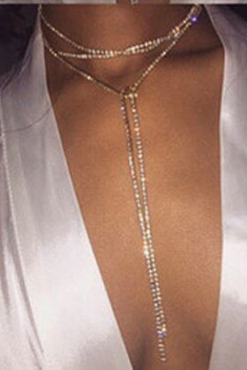 Sequined Multilayer Necklace - Fashionaviv