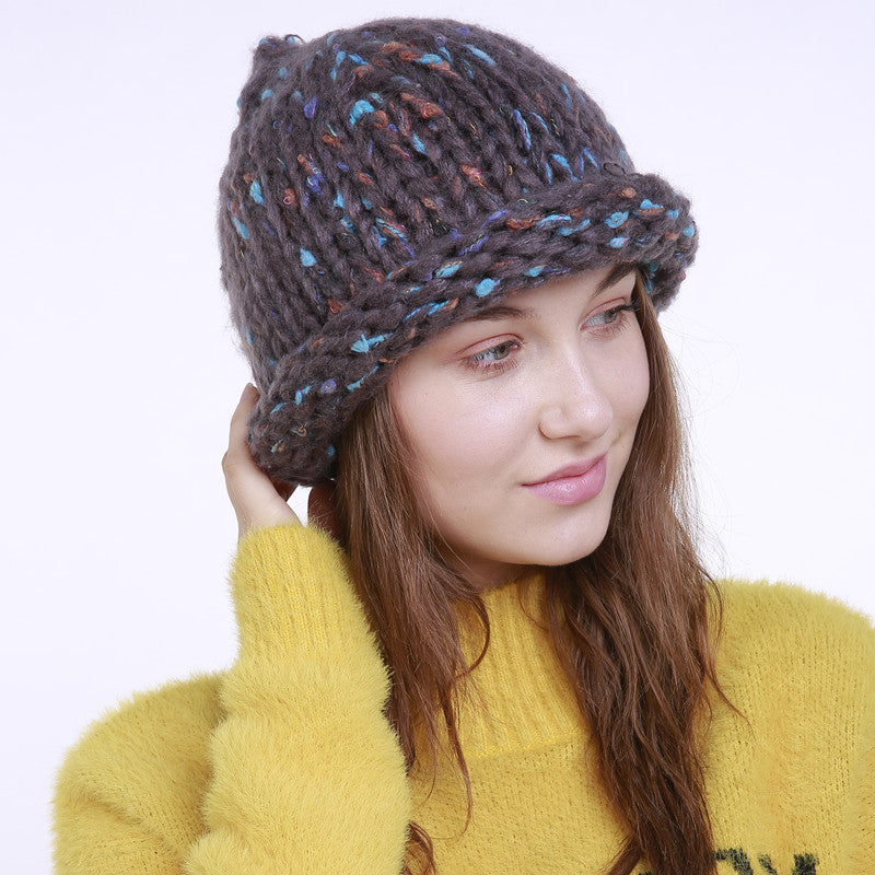 Winter Pure Hand Woven Knitted Hat