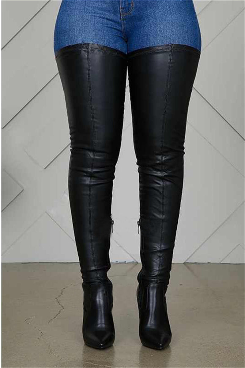 Over-the-knee Boots Pointed Heels Female Boots - Fashionaviv