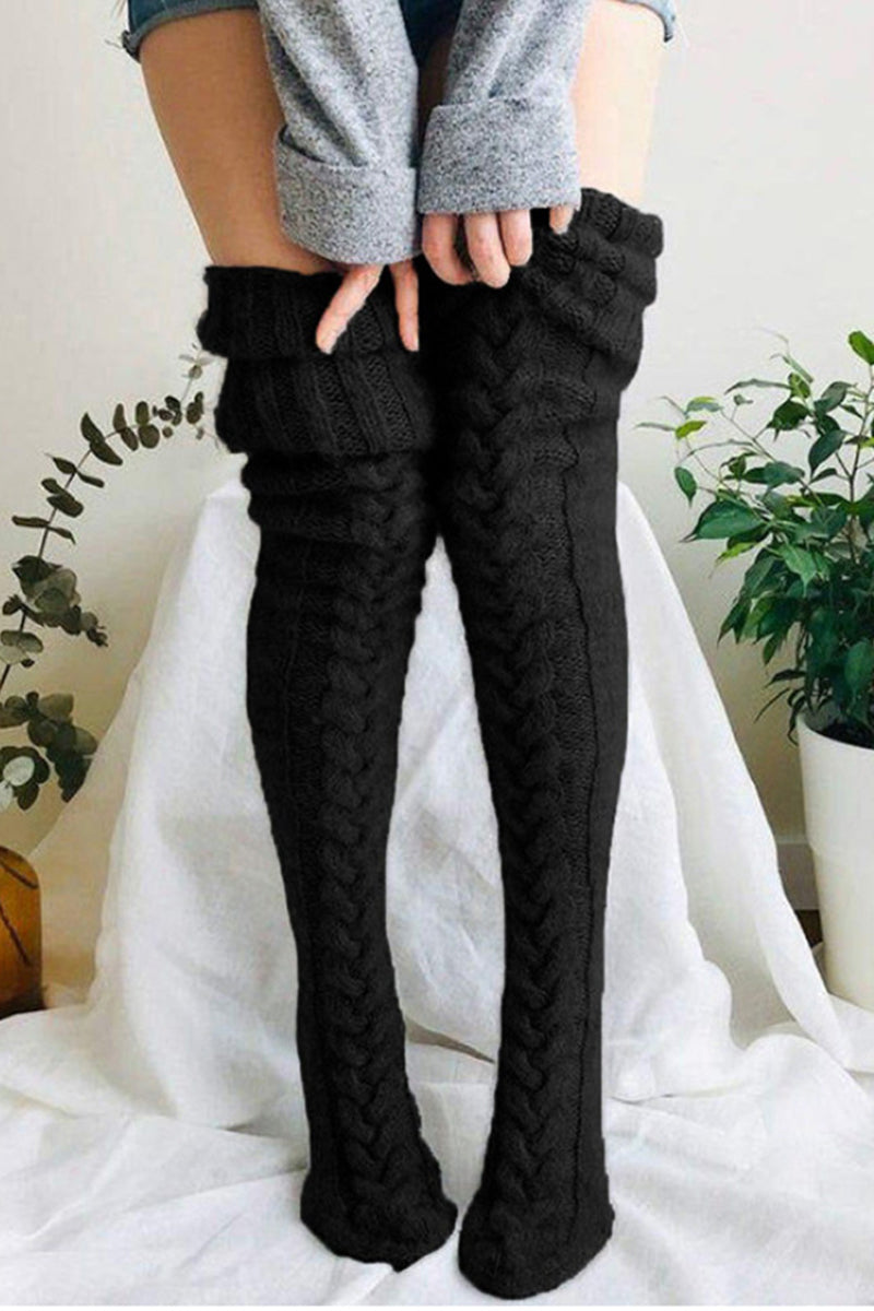 Over Knee Extra Long Knitted Sock - Fashionaviv
