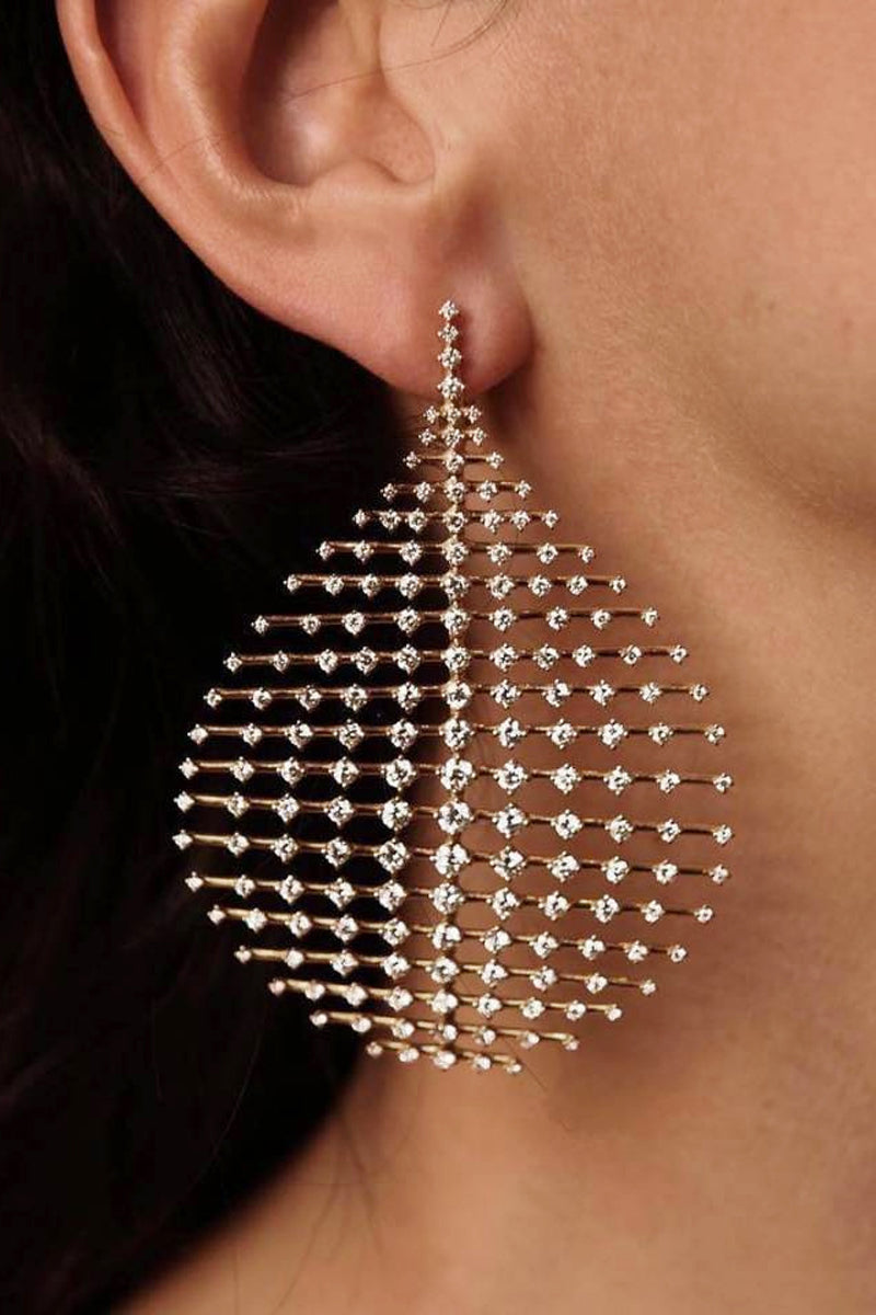 Geometric Pattern Hollow-out Earring - Fashionaviv